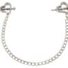 Bad Kitty Nippelklemmen „Heart shaped nipple clamps“ mit Kette