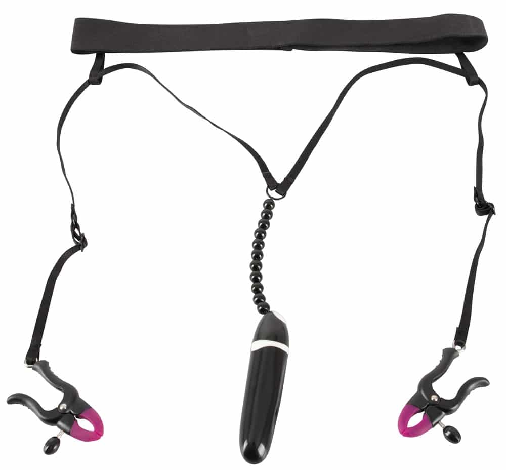 Bad Kitty Vulvalippenspreizer "Spreader String" mit Vibrator