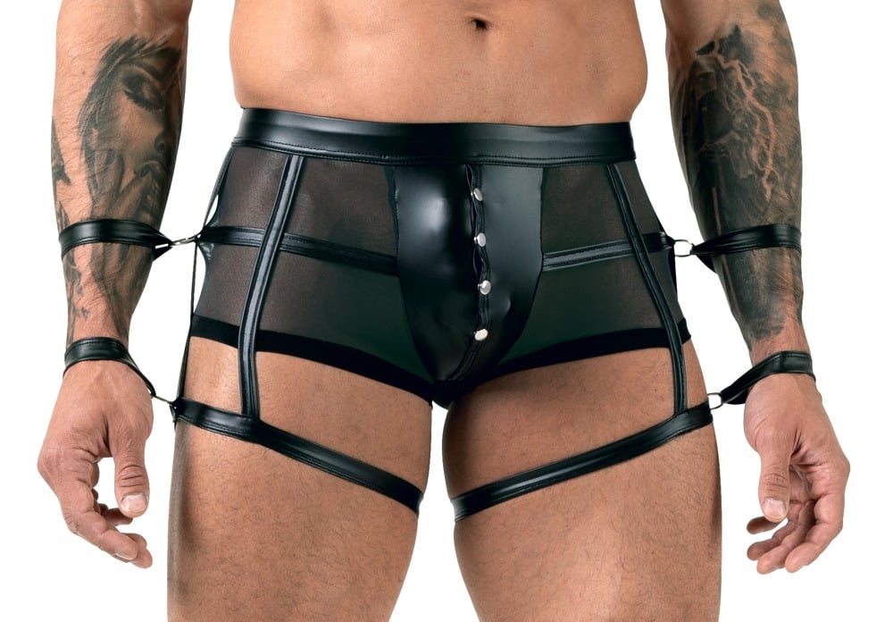 Svenjoyment Bondage Pants im Mattlook mit Powernet