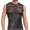 NEK Top aus elastischem Powernet und trendigem Mattlook