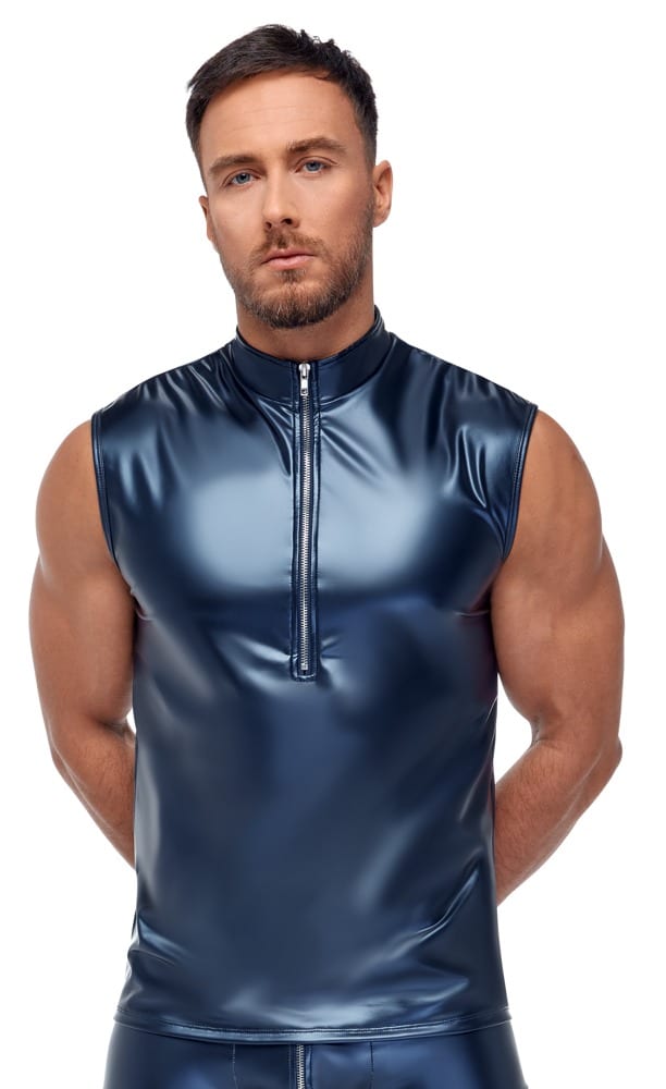 NEK Shirt im Blue Metallic-Mattlook