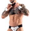 Svenjoyment Jockslip plus Handgelenk-Manschetten und Fliege im Set