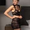 La finesse DESSOUS 3-teiliges Straps-Set aus Spitze