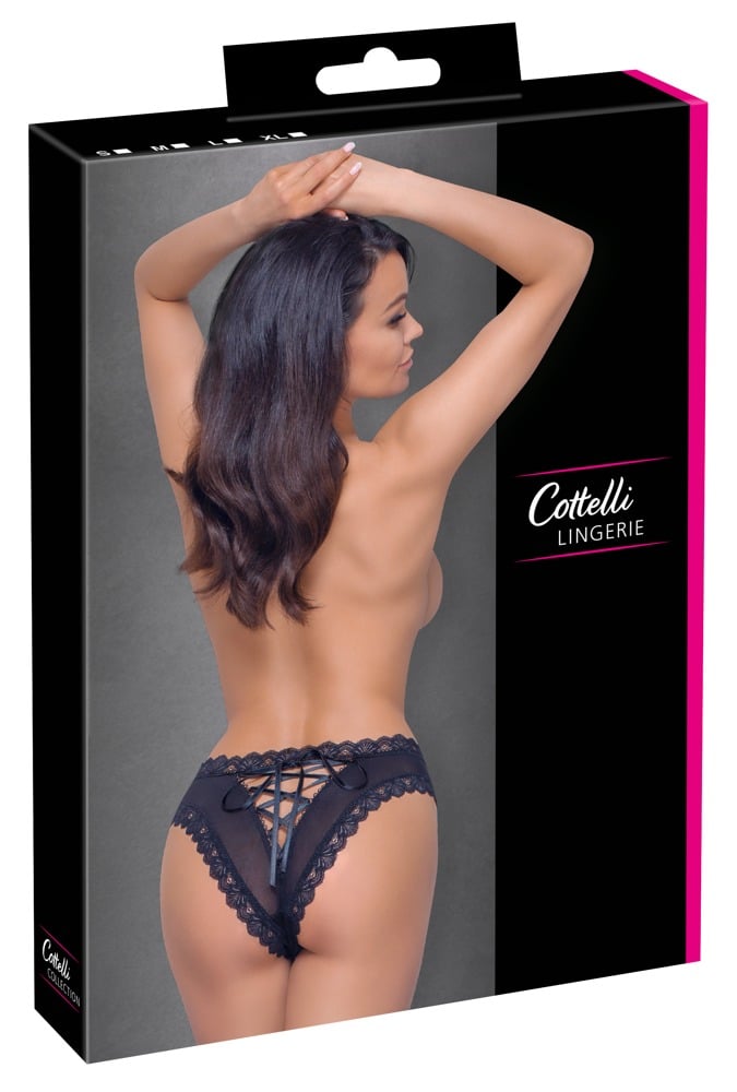 Cottelli LINGERIE Slip aus Powernet und Spitze