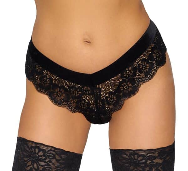 Cottelli LINGERIE Panties aus Spitze mit Samtbund