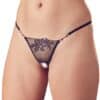 Cottelli LINGERIE String ouvert mit roten Steinchen