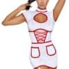 Cottelli COSTUMES Kleid mit Strapsen im Krankenschwester-Look