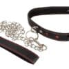 Bad Kitty Halsfessel plus Leine in edler Lederoptik