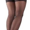 Cottelli LEGWEAR Straps-Strümpfe aus feinem Netzmaterial