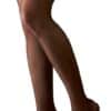 Cottelli LEGWEAR Halterlose Strümpfe mit geringeltem Abschluss
