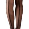 Cottelli LEGWEAR Halterlose Strümpfe mit silberfarbenen Spitzenabschluss