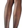 Cottelli LEGWEAR Halterlose Strümpfe mit Lilien-Ziernaht