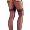 Cottelli LEGWEAR Straps-Strumpfhose mit eingewebten Strumpfbändern