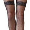 Cottelli LEGWEAR Straps-Strumpfhose aus grobem Netzmaterial