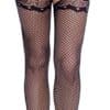 Cottelli LEGWEAR Strapsstring ouvert mit angewebten Strümpfen