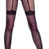 Cottelli LEGWEAR Strumpfhose ouvert in Strapsgurt-Optik aus feinem Netzmaterial