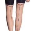 Cottelli LEGWEAR Strapsstrümpfe mit Naht