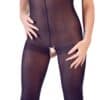 NO:XQSE Catsuit aus semitransparentem Strumpfmaterial