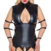 Cottelli BONDAGE Strapshemd plus Slip ouvert im Mattlook