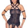 Cottelli BONDAGE Strapshemd plus String aus Powernet