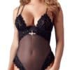 Cottelli LINGERIE Stringbody mit Flockprint