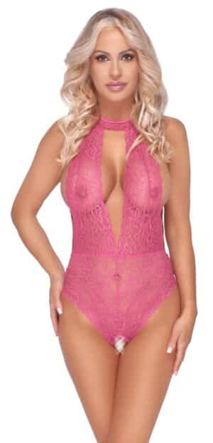 Cottelli LINGERIE Body ouvert aus weicher Stretch-Spitze