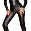 Noir Overall mit Zip im Schritt