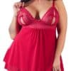 Cottelli CURVES Babydoll mit Ouvert-Cups
