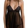 Passion Babydoll plus Riostring „Kerria“ aus Spitze und Powernet