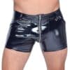 BLACK LEVEL Pants aus Lack mit unterlegtem Front-Reißverschluss